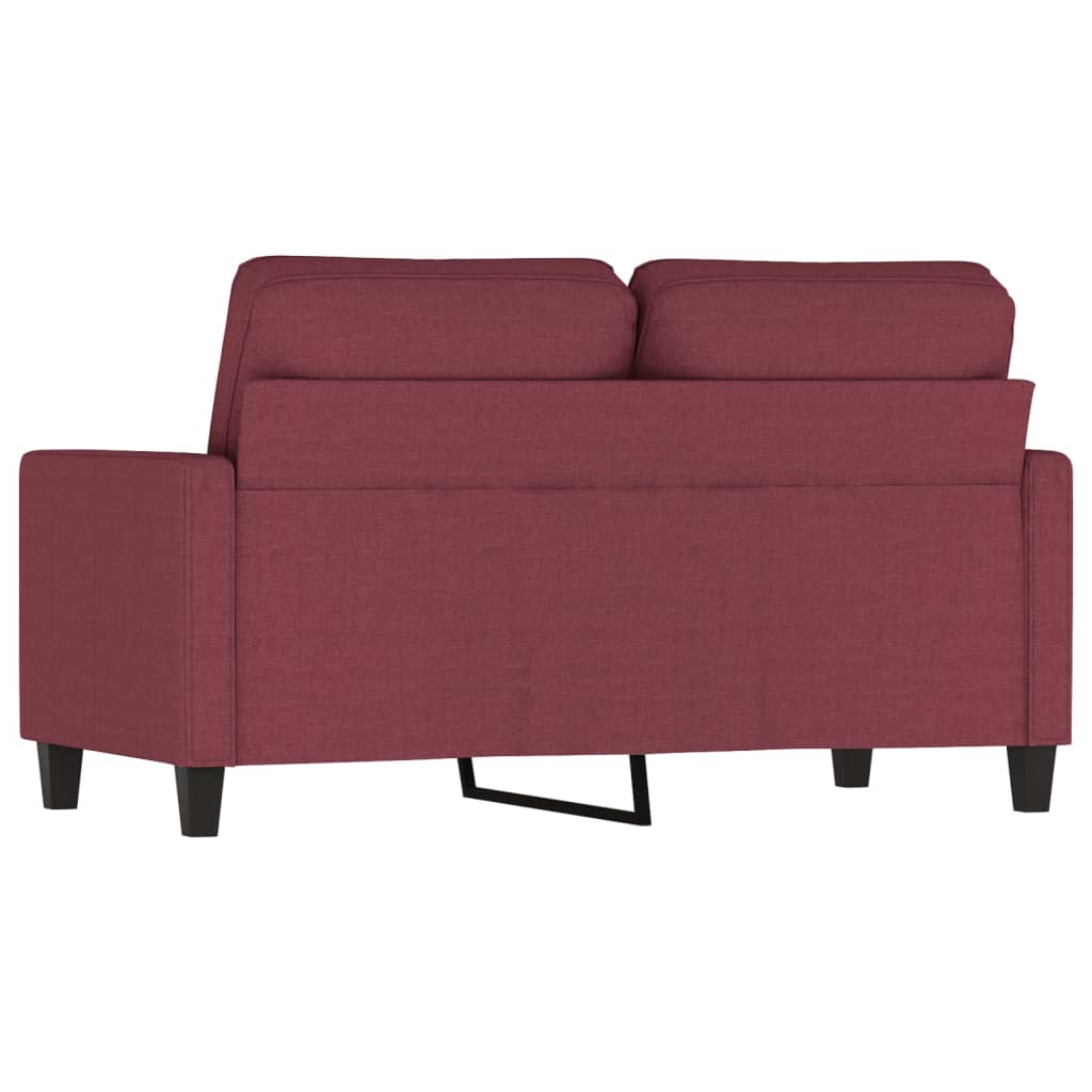 Tweezitsbank 120 cm stof wijnrood is nu te koop bij PeponiXL, paradijselijk wonen!