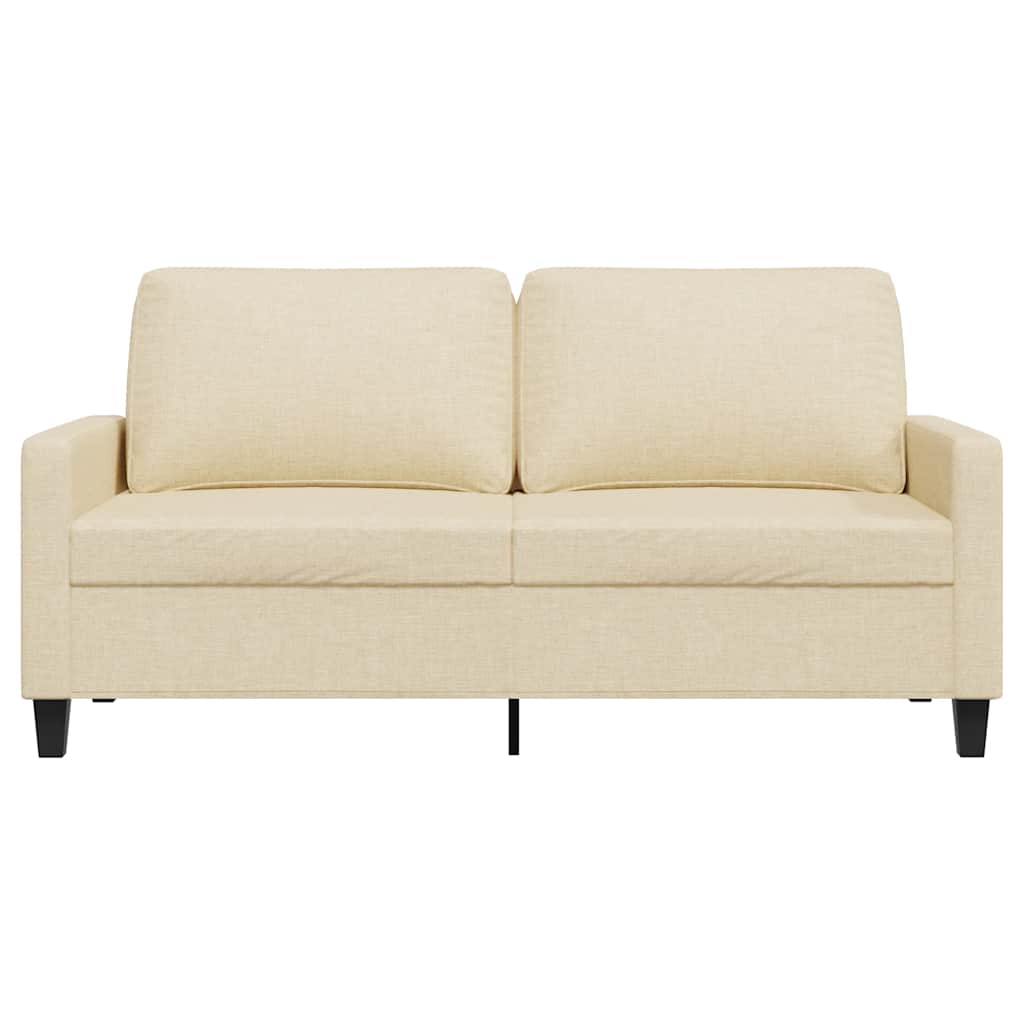 Tweezitsbank 140 cm stof crèmekleurig is nu te koop bij PeponiXL, paradijselijk wonen!