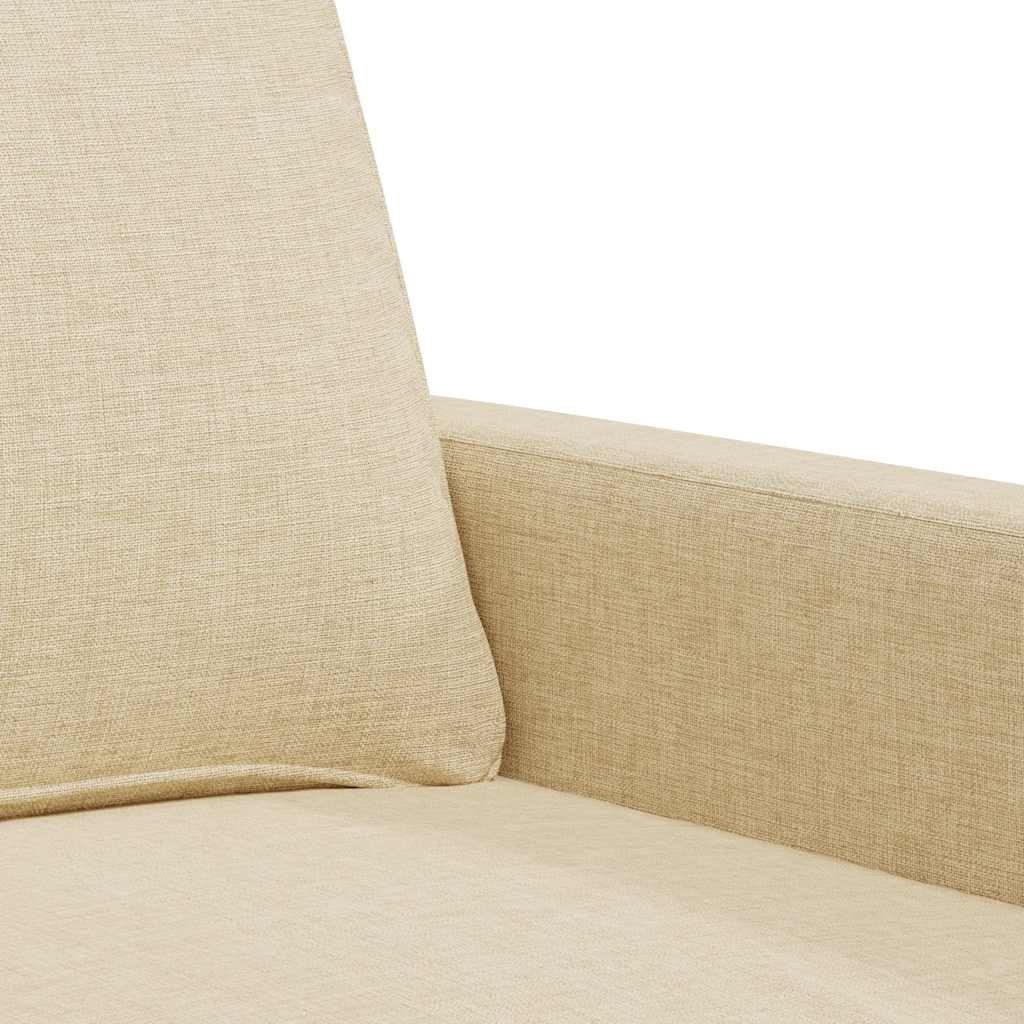 Tweezitsbank 140 cm stof crèmekleurig is nu te koop bij PeponiXL, paradijselijk wonen!