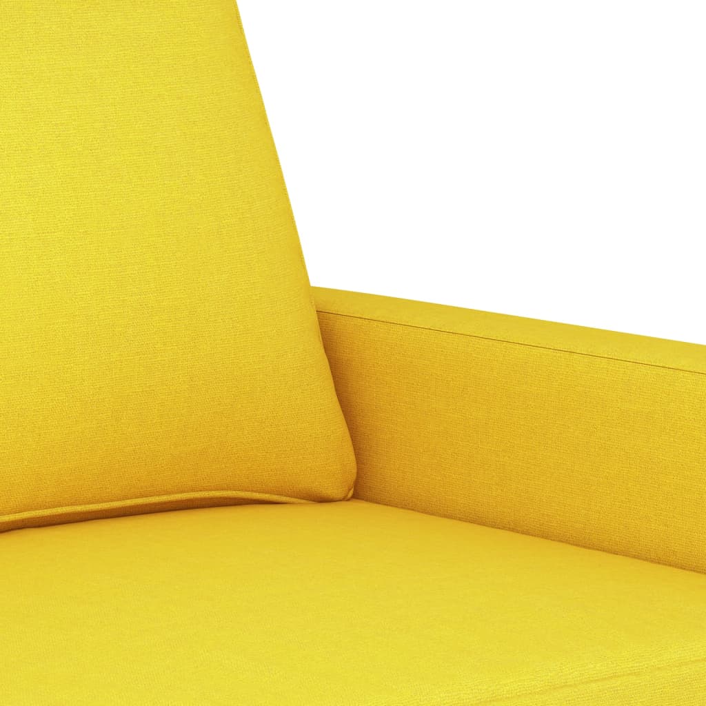 Driezitsbank 180 cm stof lichtgeel is nu te koop bij PeponiXL, paradijselijk wonen!