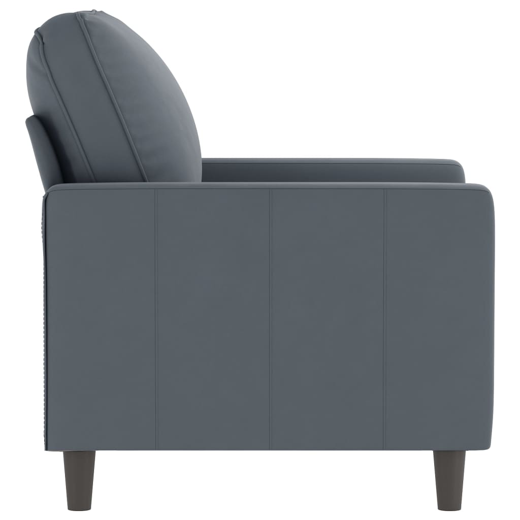 Fauteuil 60 cm fluweel donkergrijs is nu te koop bij PeponiXL, paradijselijk wonen!