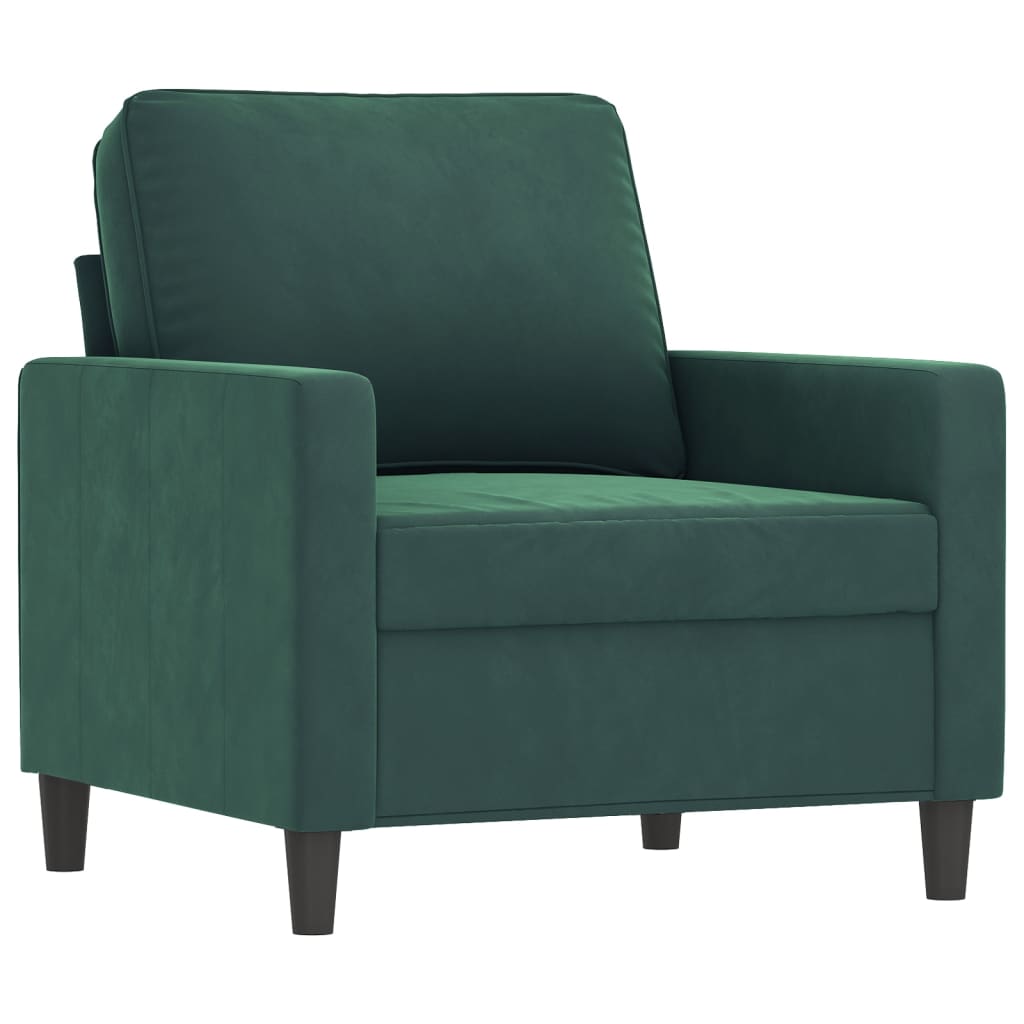 Fauteuil 60 cm fluweel donkergroen is nu te koop bij PeponiXL, paradijselijk wonen!