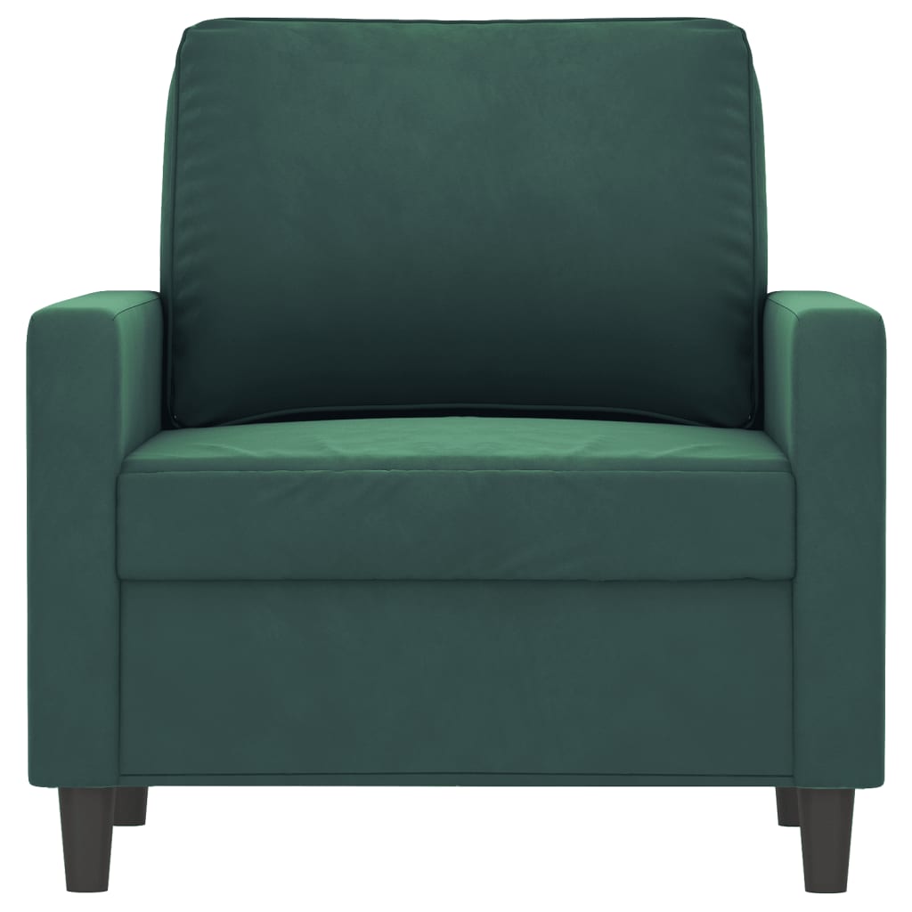 Fauteuil 60 cm fluweel donkergroen is nu te koop bij PeponiXL, paradijselijk wonen!