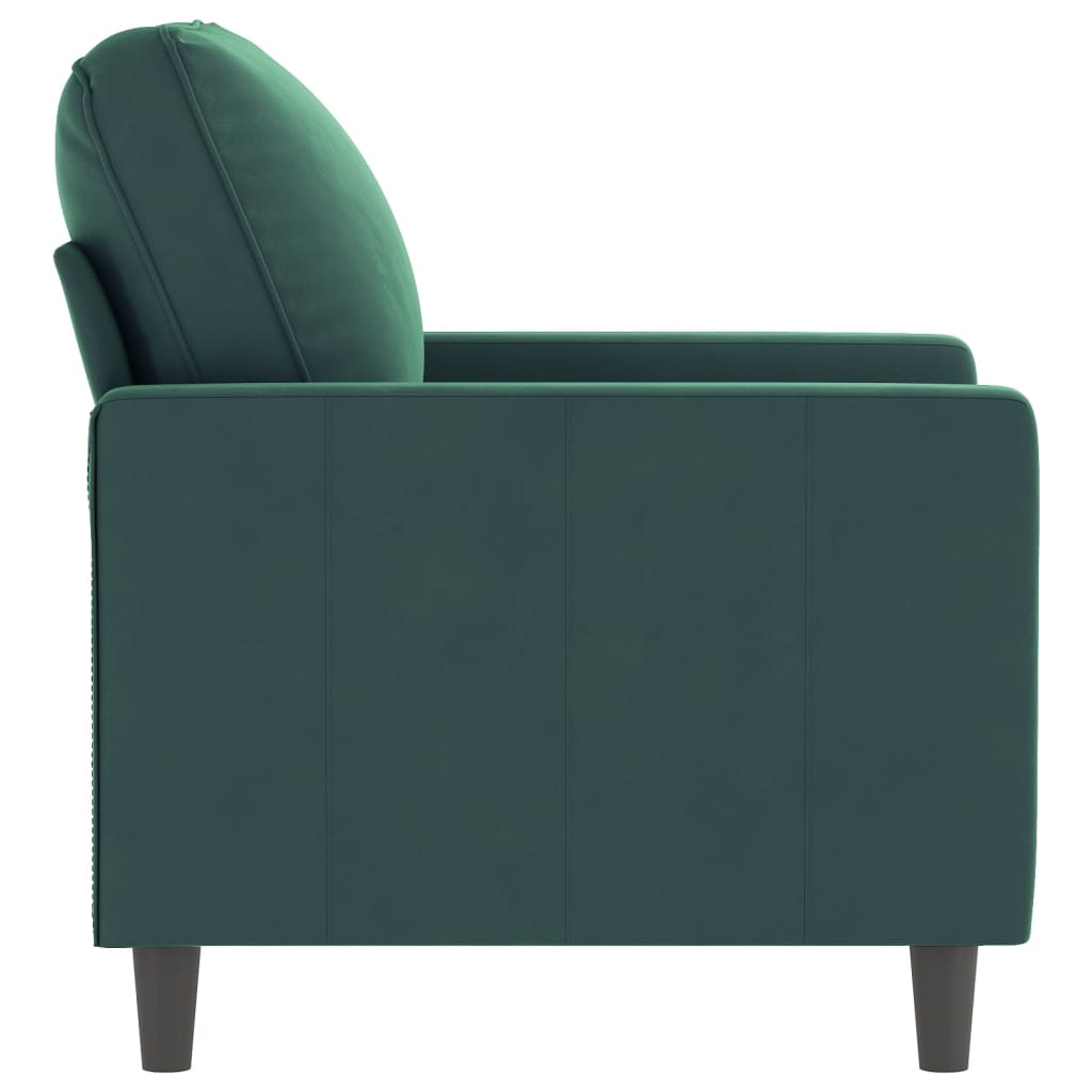 Fauteuil 60 cm fluweel donkergroen is nu te koop bij PeponiXL, paradijselijk wonen!