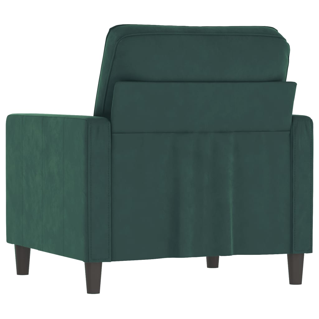 Fauteuil 60 cm fluweel donkergroen is nu te koop bij PeponiXL, paradijselijk wonen!