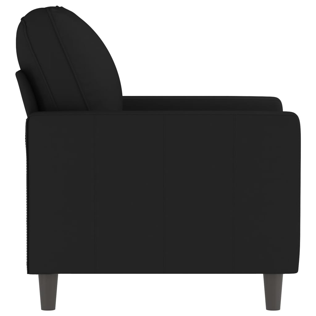 Fauteuil 60 cm fluweel zwart is nu te koop bij PeponiXL, paradijselijk wonen!