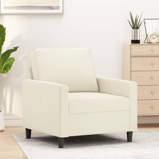 Fauteuil 60 cm fluweel crèmekleurig is nu te koop bij PeponiXL, paradijselijk wonen!