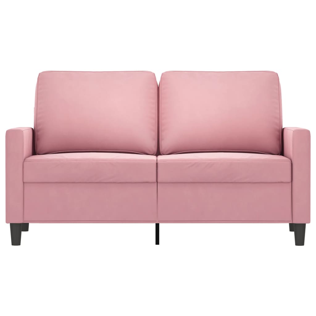 Tweezitsbank 120 cm fluweel roze is nu te koop bij PeponiXL, paradijselijk wonen!