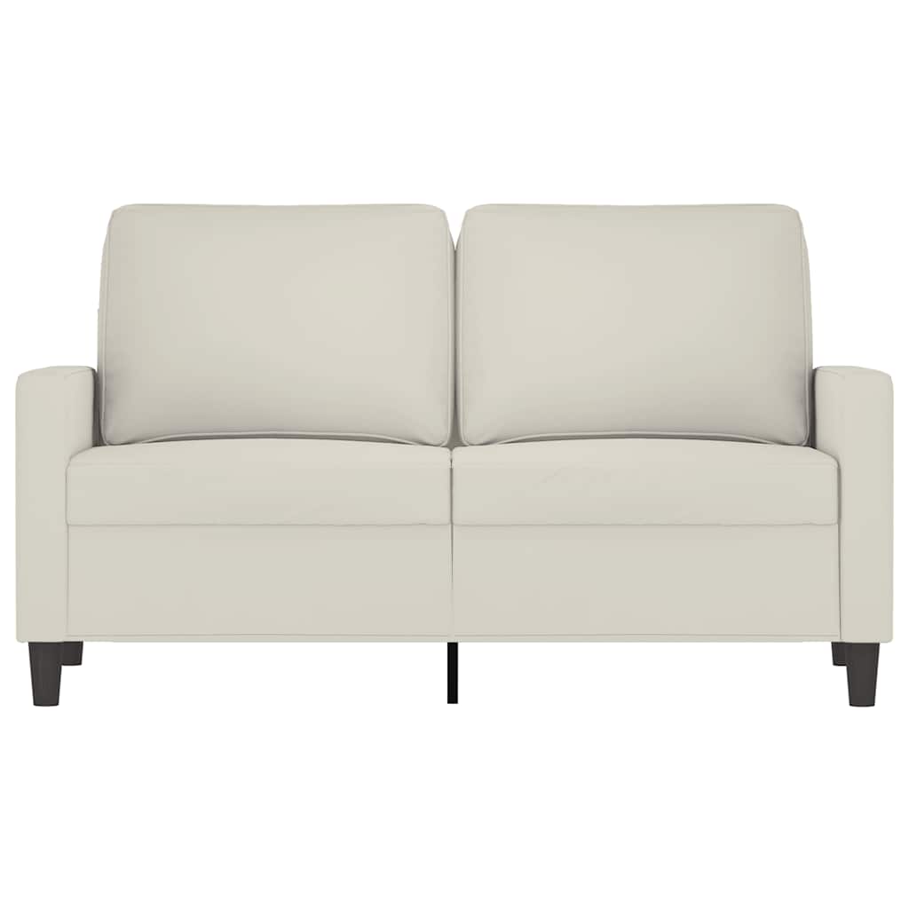 Tweezitsbank 120 cm fluweel crèmekleurig is nu te koop bij PeponiXL, paradijselijk wonen!