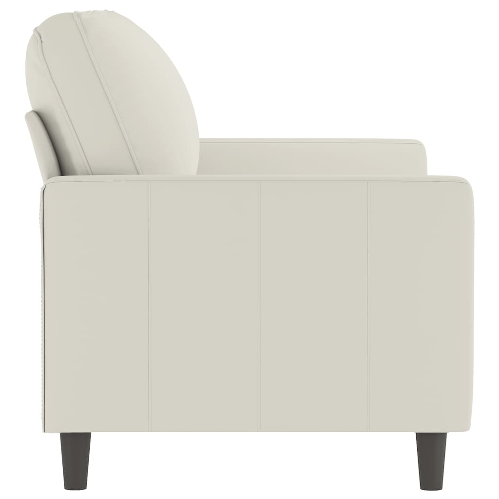 Tweezitsbank 120 cm fluweel crèmekleurig is nu te koop bij PeponiXL, paradijselijk wonen!