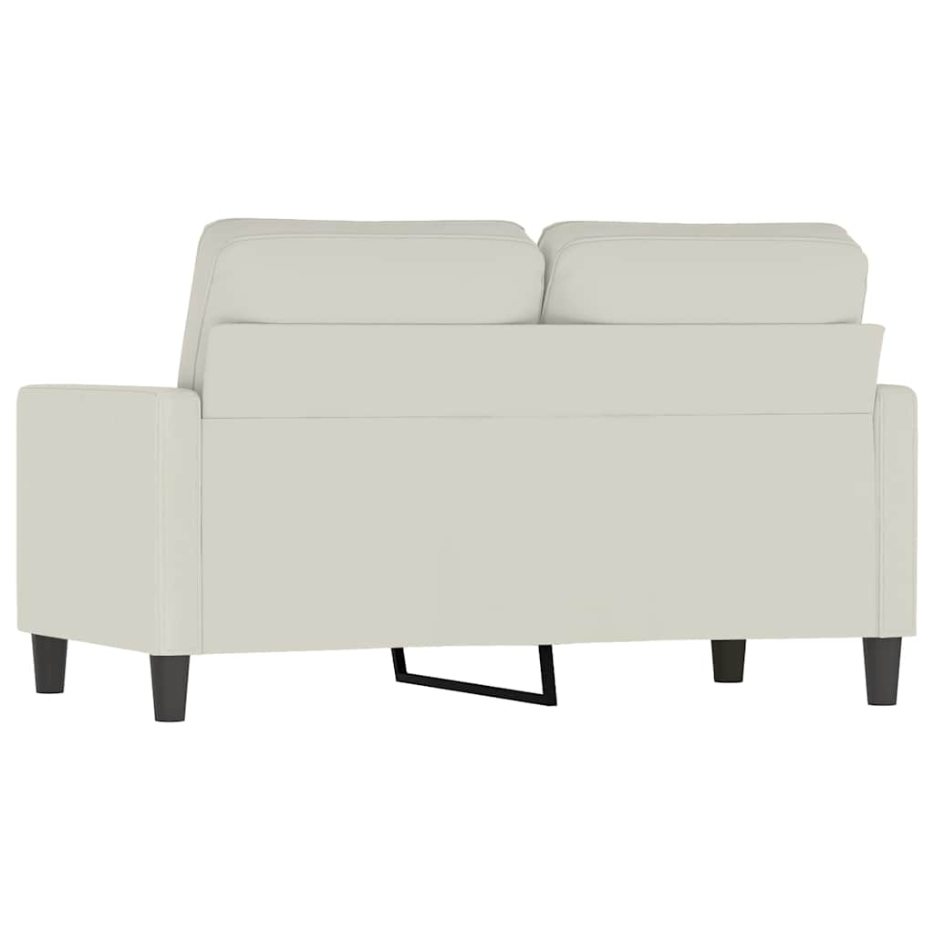 Tweezitsbank 120 cm fluweel crèmekleurig is nu te koop bij PeponiXL, paradijselijk wonen!