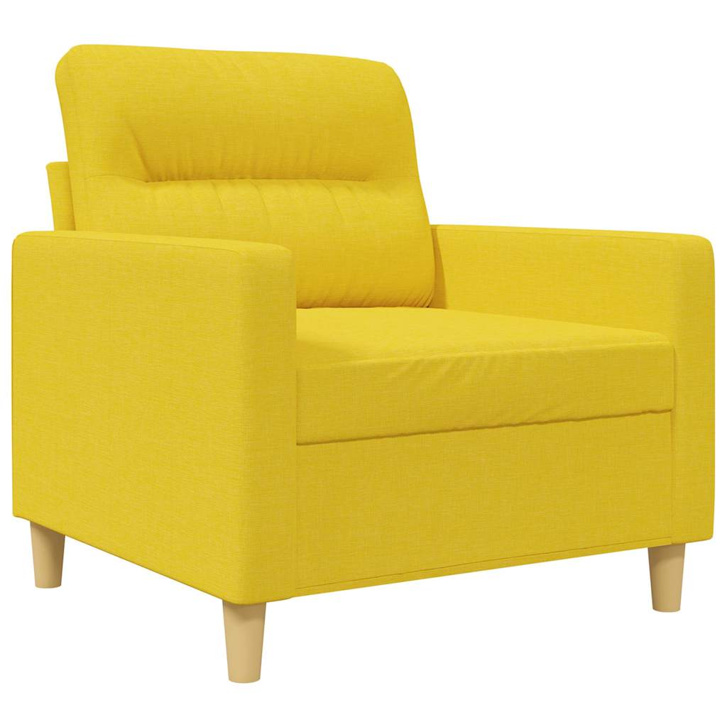 Fauteuil 60 cm stof lichtgeel is nu te koop bij PeponiXL, paradijselijk wonen!
