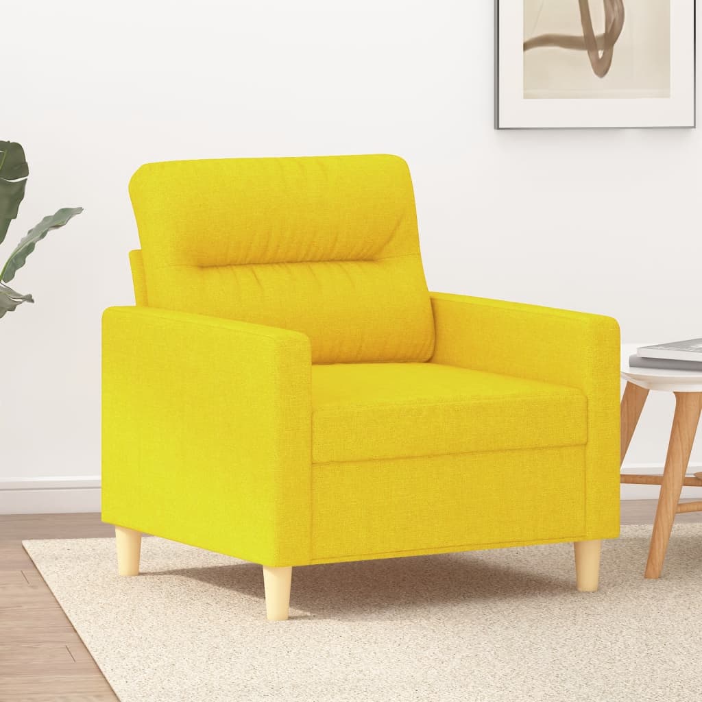 Fauteuil 60 cm stof lichtgeel is nu te koop bij PeponiXL, paradijselijk wonen!