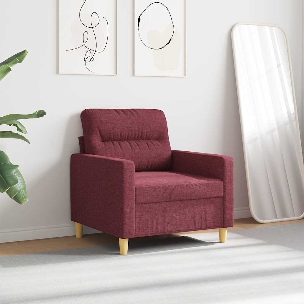Fauteuil 60 cm stof wijnrood is nu te koop bij PeponiXL, paradijselijk wonen!