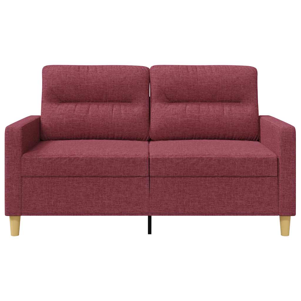 Tweezitsbank 120 cm stof wijnrood is nu te koop bij PeponiXL, paradijselijk wonen!