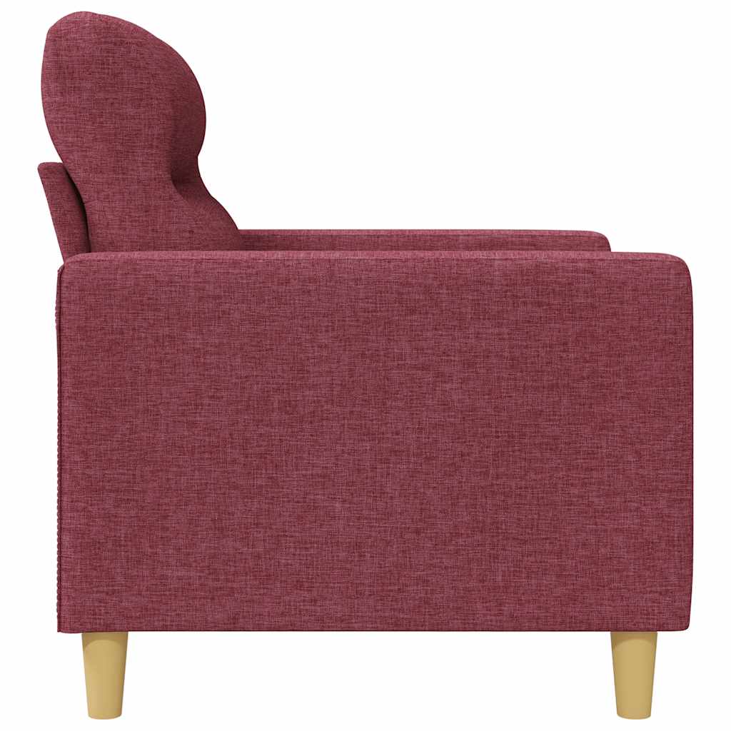 Tweezitsbank 120 cm stof wijnrood is nu te koop bij PeponiXL, paradijselijk wonen!