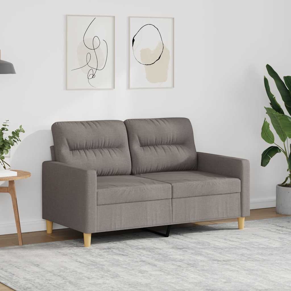 Tweezitsbank 120 cm stof taupe is nu te koop bij PeponiXL, paradijselijk wonen!