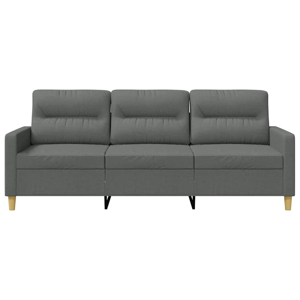 Driezitsbank 180 cm stof donkergrijs is nu te koop bij PeponiXL, paradijselijk wonen!
