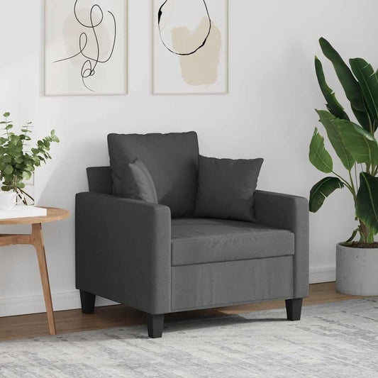 Fauteuil 60 cm stof donkergrijs is nu te koop bij PeponiXL, paradijselijk wonen!