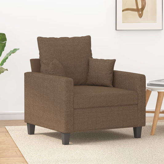 Fauteuil 60 cm stof bruin is nu te koop bij PeponiXL, paradijselijk wonen!