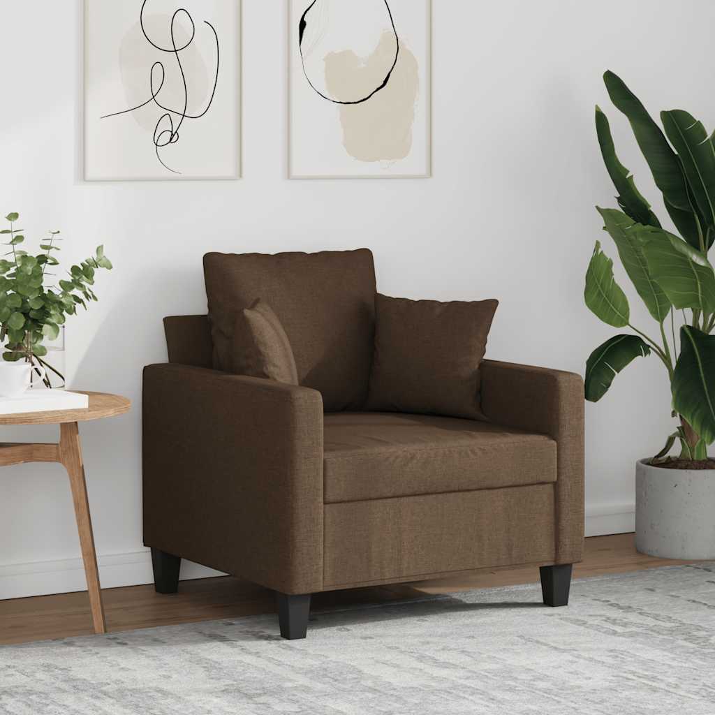 Fauteuil 60 cm stof bruin is nu te koop bij PeponiXL, paradijselijk wonen!