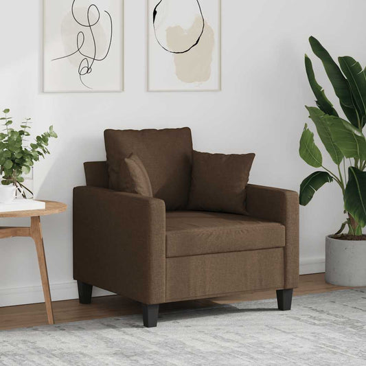 Fauteuil 60 cm stof bruin is nu te koop bij PeponiXL, paradijselijk wonen!