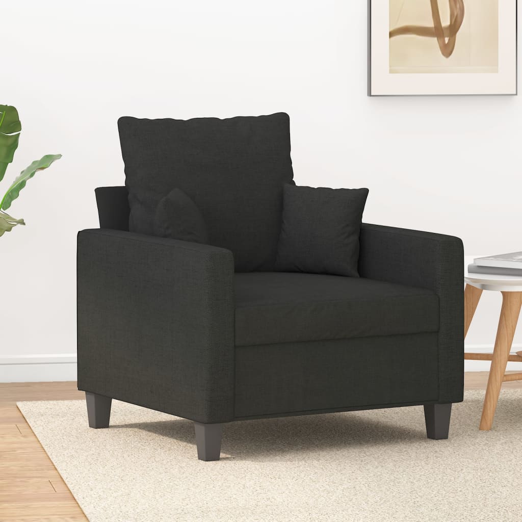 Fauteuil 60 cm stof zwart is nu te koop bij PeponiXL, paradijselijk wonen!