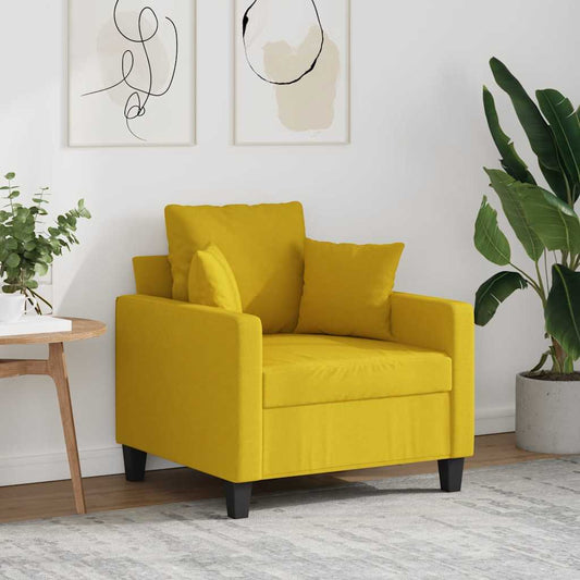 Fauteuil 60 cm stof lichtgeel is nu te koop bij PeponiXL, paradijselijk wonen!