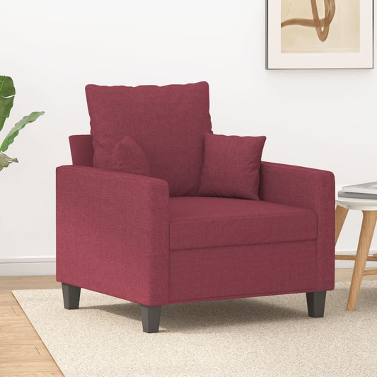 Fauteuil 60 cm stof wijnrood is nu te koop bij PeponiXL, paradijselijk wonen!