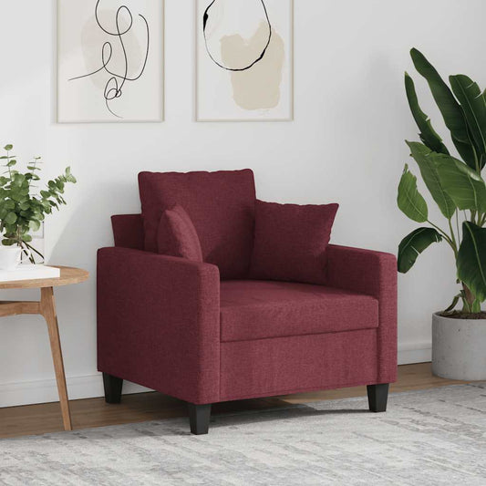 Fauteuil 60 cm stof wijnrood is nu te koop bij PeponiXL, paradijselijk wonen!