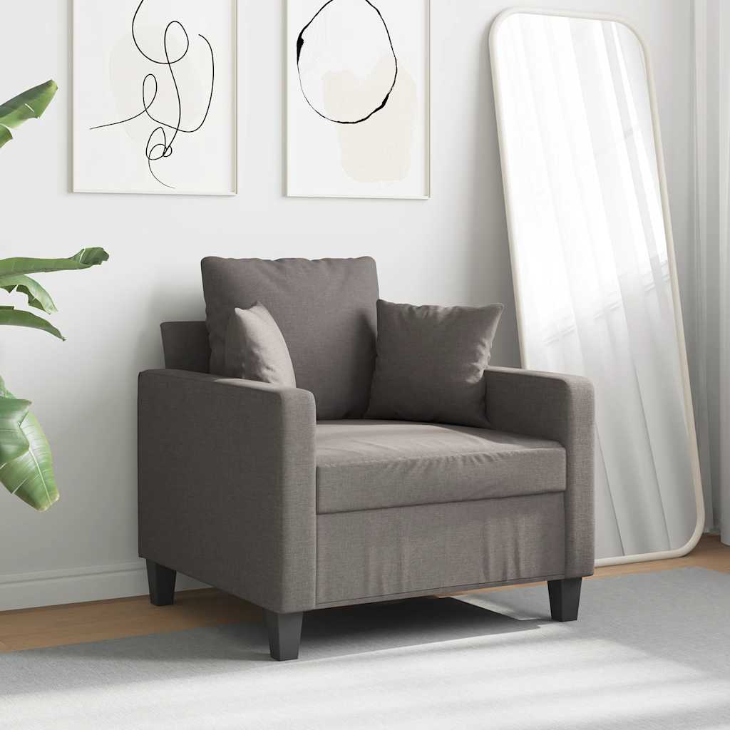 Fauteuil 60 cm stof taupe is nu te koop bij PeponiXL, paradijselijk wonen!