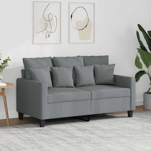 Tweezitsbank 120 cm stof lichtgrijs is nu te koop bij PeponiXL, paradijselijk wonen!