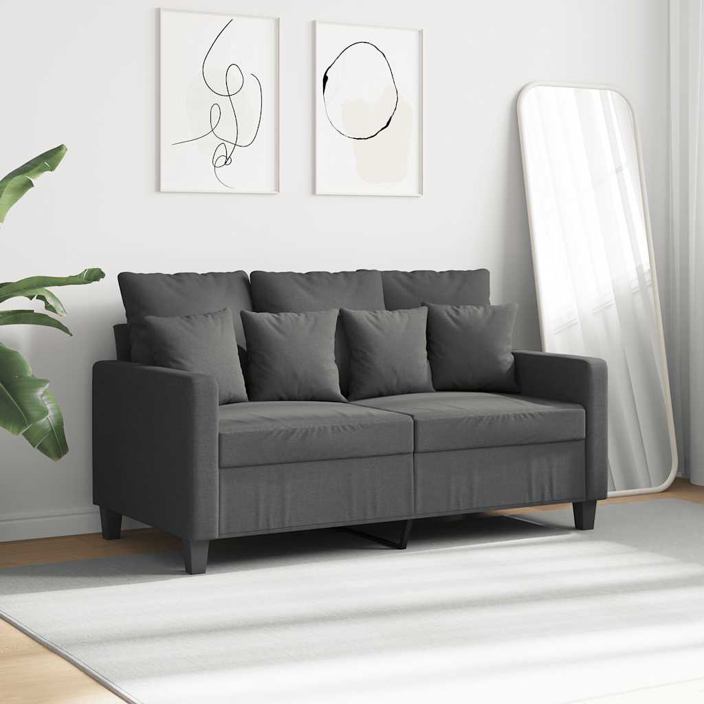 Tweezitsbank 120 cm stof donkergrijs is nu te koop bij PeponiXL, paradijselijk wonen!