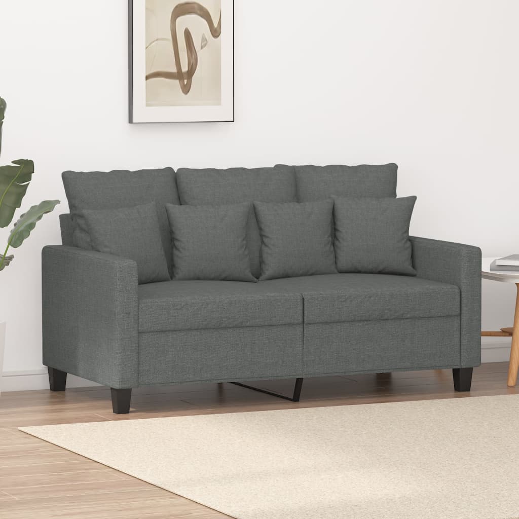 Tweezitsbank 120 cm stof donkergrijs is nu te koop bij PeponiXL, paradijselijk wonen!