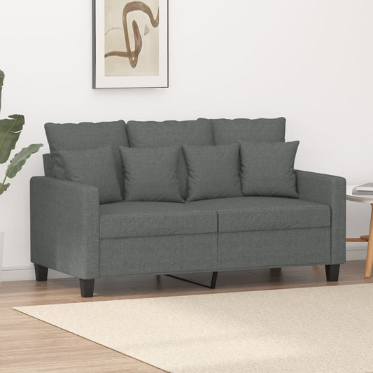Tweezitsbank 120 cm stof donkergrijs is nu te koop bij PeponiXL, paradijselijk wonen!