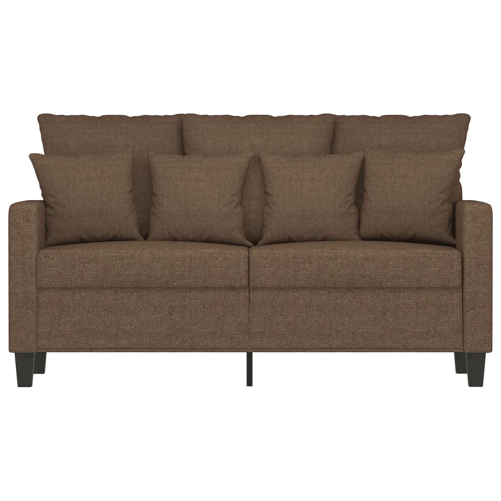 Tweezitsbank 120 cm stof bruin is nu te koop bij PeponiXL, paradijselijk wonen!