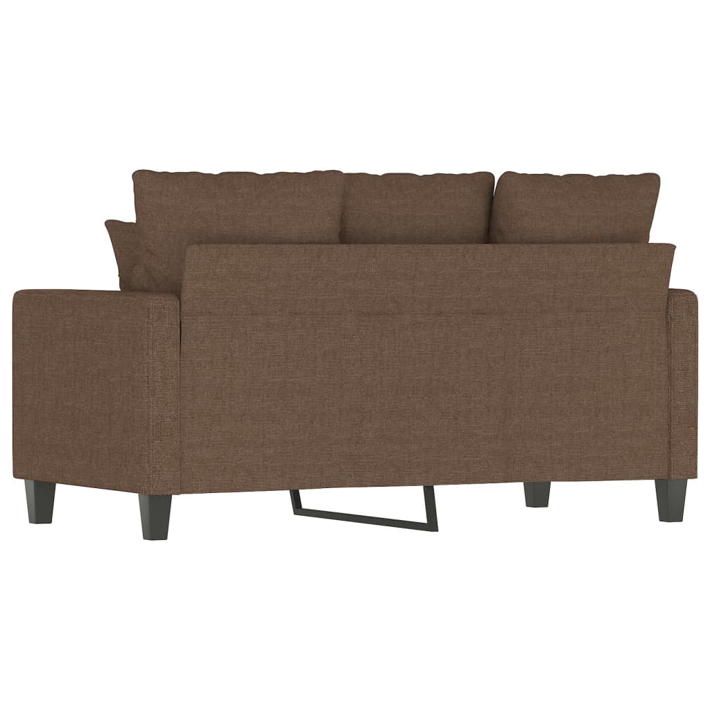 Tweezitsbank 120 cm stof bruin is nu te koop bij PeponiXL, paradijselijk wonen!