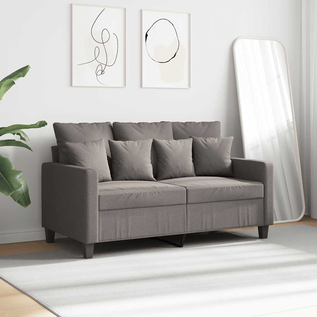 Tweezitsbank 120 cm stof taupe is nu te koop bij PeponiXL, paradijselijk wonen!