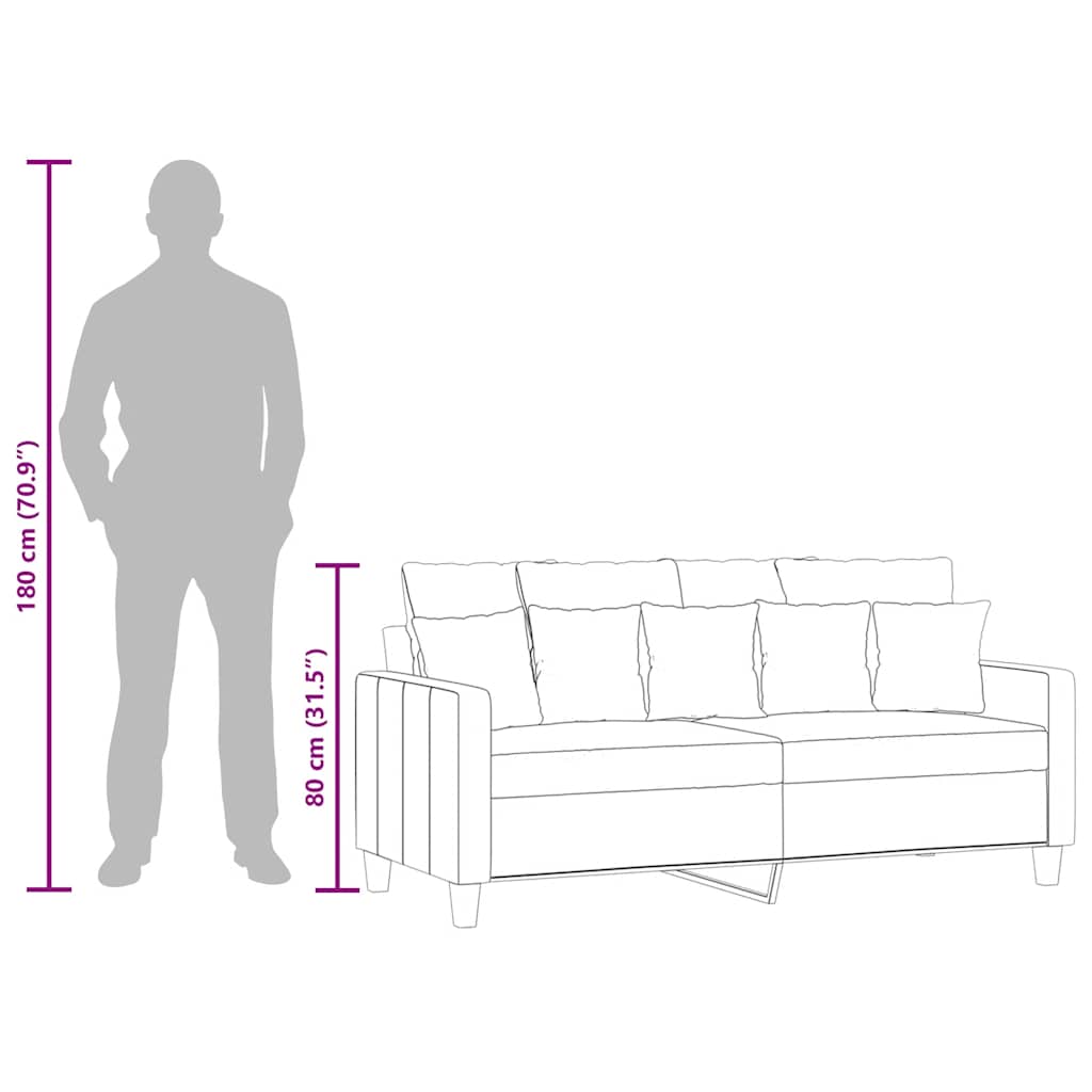 Tweezitsbank 140 cm stof zwart is nu te koop bij PeponiXL, paradijselijk wonen!