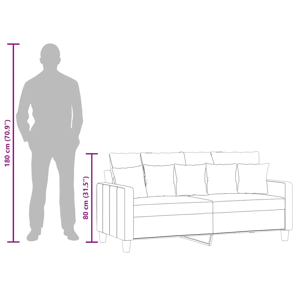 Tweezitsbank 140 cm stof lichtgeel is nu te koop bij PeponiXL, paradijselijk wonen!