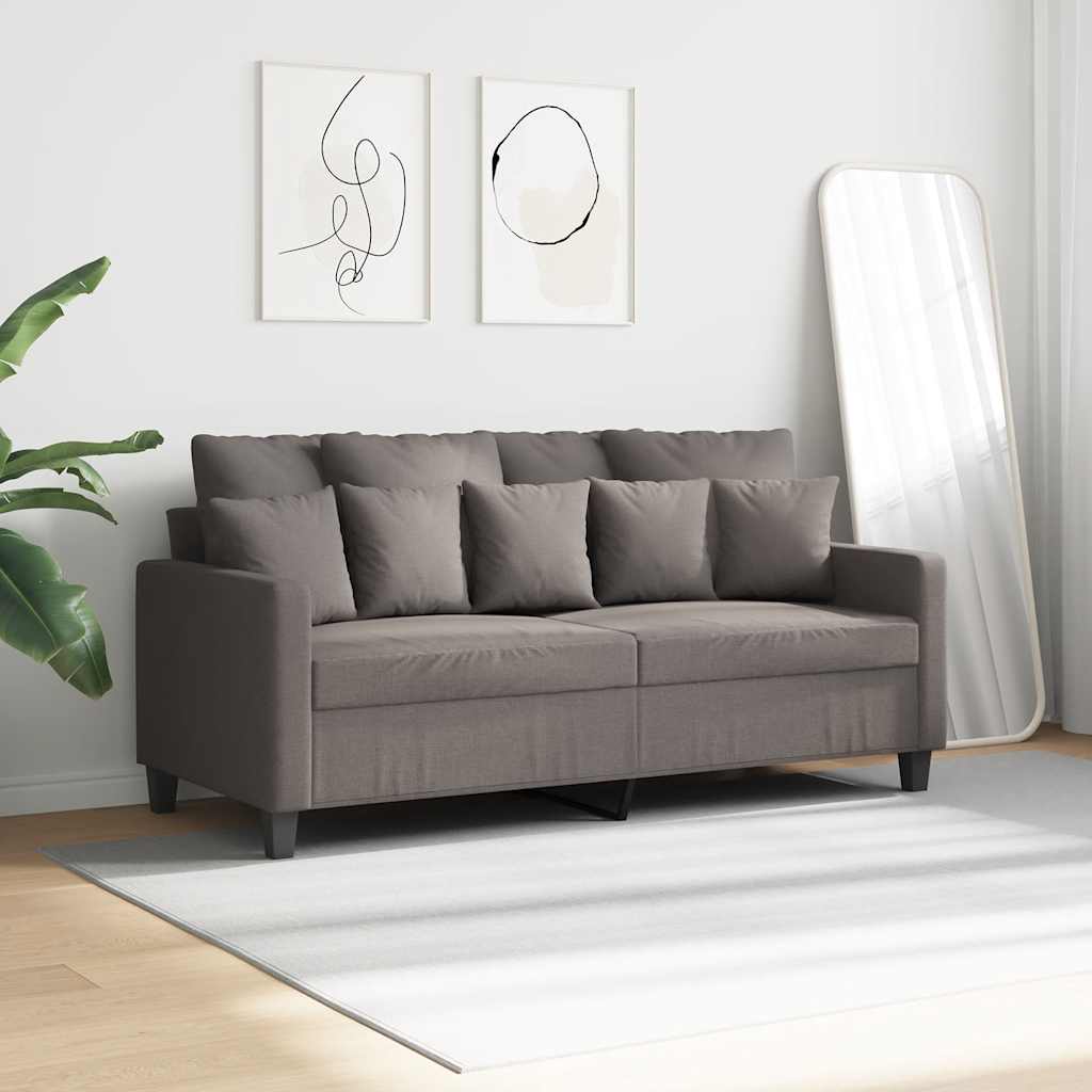 Tweezitsbank 140 cm stof taupe is nu te koop bij PeponiXL, paradijselijk wonen!