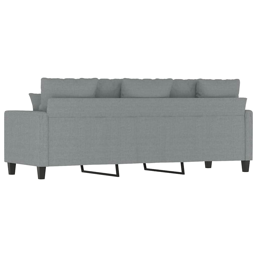 Driezitsbank 180 cm stof lichtgrijs is nu te koop bij PeponiXL, paradijselijk wonen!