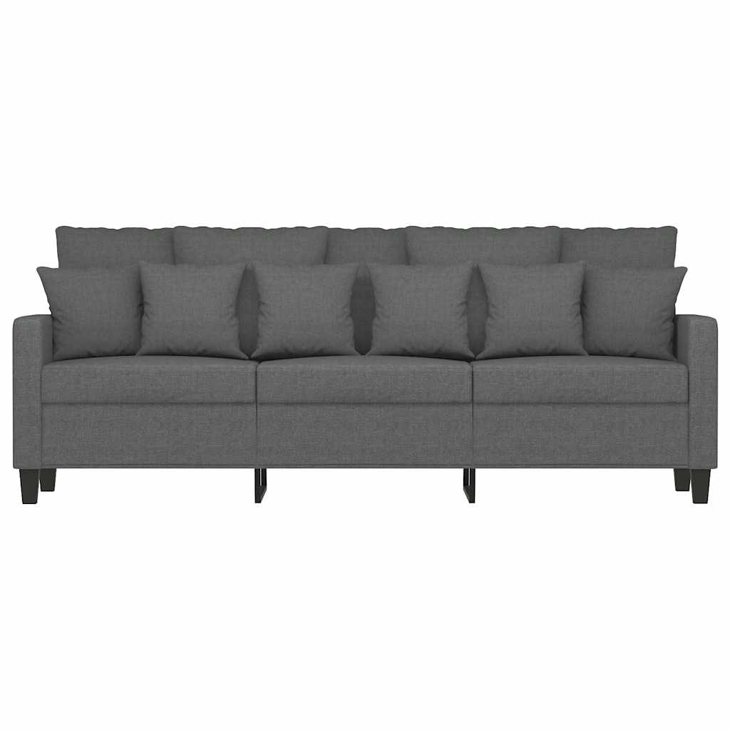 Driezitsbank 180 cm stof donkergrijs is nu te koop bij PeponiXL, paradijselijk wonen!