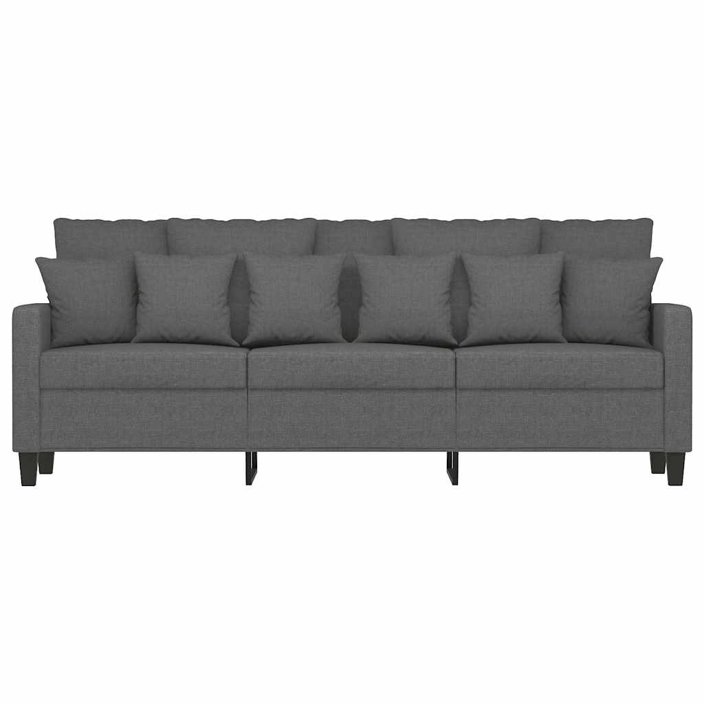 Driezitsbank 180 cm stof donkergrijs is nu te koop bij PeponiXL, paradijselijk wonen!