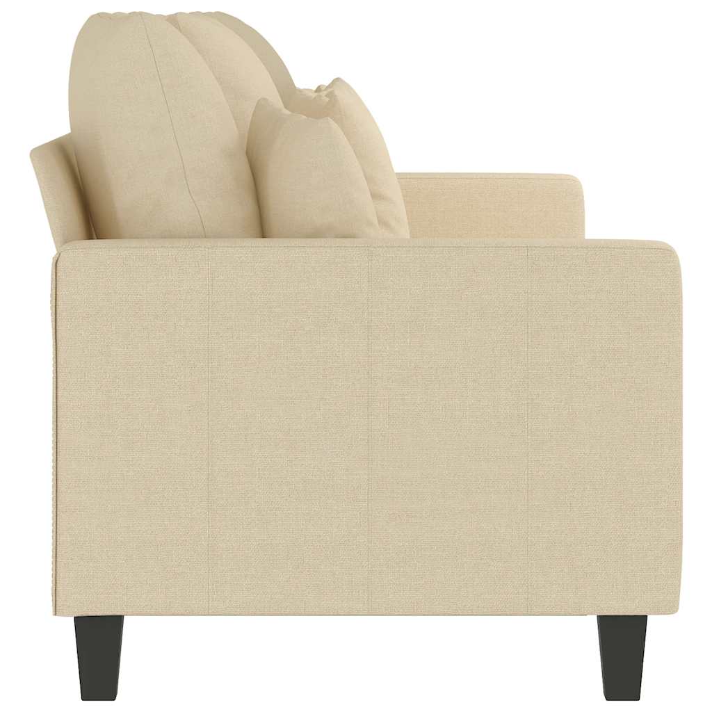 Driezitsbank 180 cm stof crèmekleurig is nu te koop bij PeponiXL, paradijselijk wonen!
