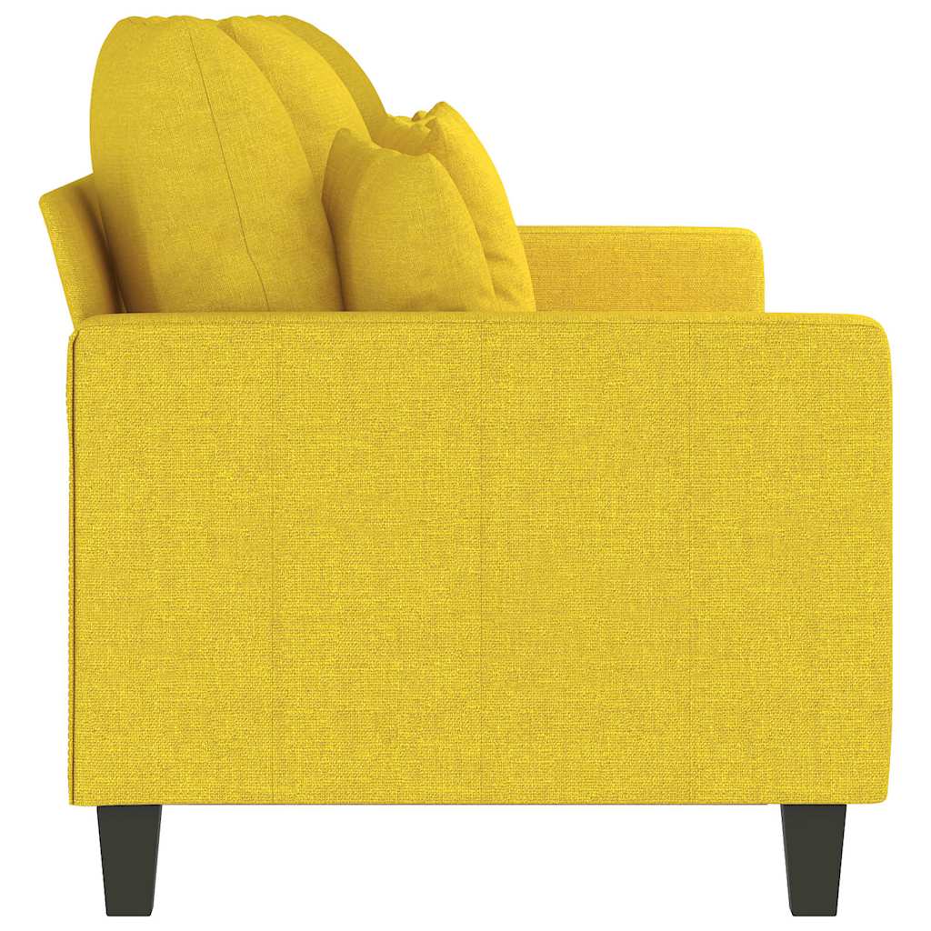 Driezitsbank 180 cm stof lichtgeel is nu te koop bij PeponiXL, paradijselijk wonen!