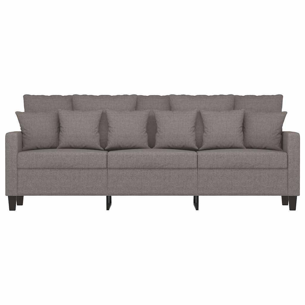 Driezitsbank 180 cm stof taupe is nu te koop bij PeponiXL, paradijselijk wonen!