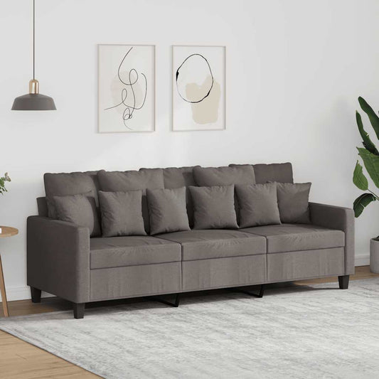 Driezitsbank 180 cm stof taupe is nu te koop bij PeponiXL, paradijselijk wonen!