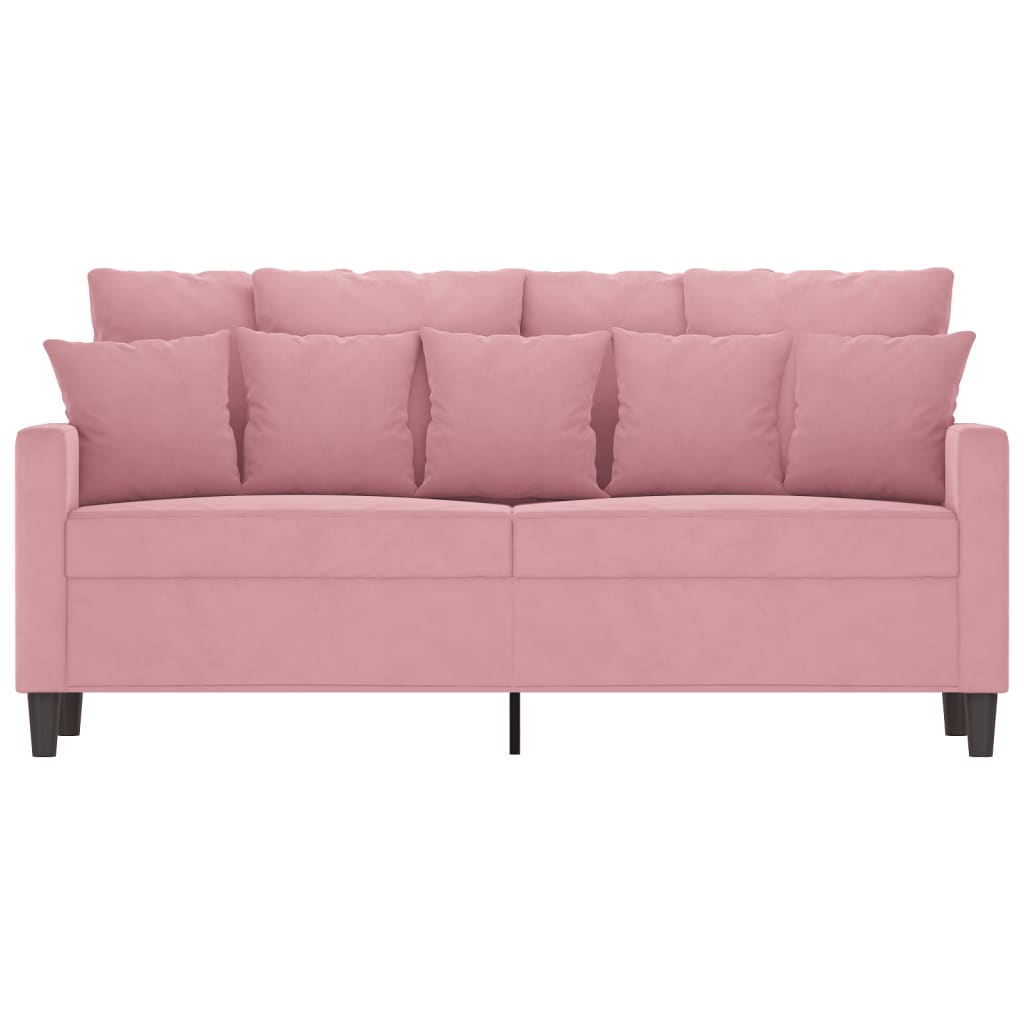 Tweezitsbank 140 cm fluweel roze is nu te koop bij PeponiXL, paradijselijk wonen!