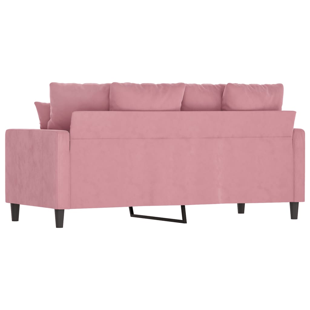 Tweezitsbank 140 cm fluweel roze is nu te koop bij PeponiXL, paradijselijk wonen!